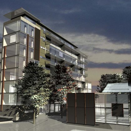 BIROJU UN DAUDZDZĪVOKĻU DZĪVOJAMĀ ĒKA. Rīga, Kalnciema iela 9 / Skiču projekts 2004.g.