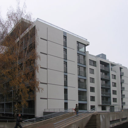 DAUDZDZĪVOKĻU DZĪVOJAMĀ ĒKA Rīga, Dzelzavas iela / Tehn. projekts 2004 / Realizēts 2005