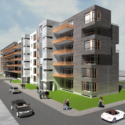 BIROJU UN DAUDZDZĪVOKĻU DZĪVOJAMĀ ĒKA Rīga, Kr.Valdemāra iela / Pirmsskiču stadija 2006.g.