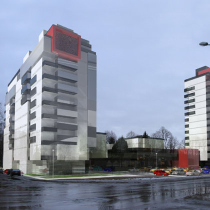 DAUDZDZĪVOKĻU DZĪVOJAMO ĒKU APBŪVE Rīga, Gramzdas un Anniņmuižas ielu stūrī / 2006.gads