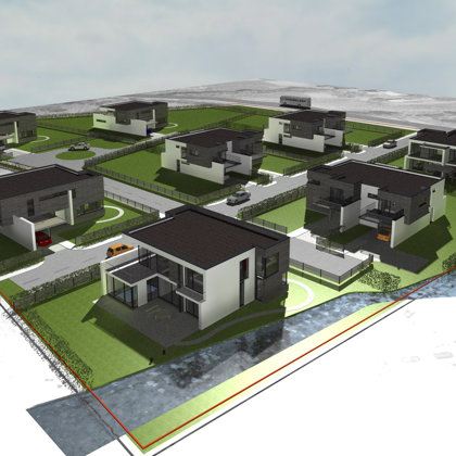 DVĪŅU UN SAVRUPMĀJU APBŪVES KOMPLEKSS. Rīga, Jaunciema gatve / Tehniskais projekts 2006.g.