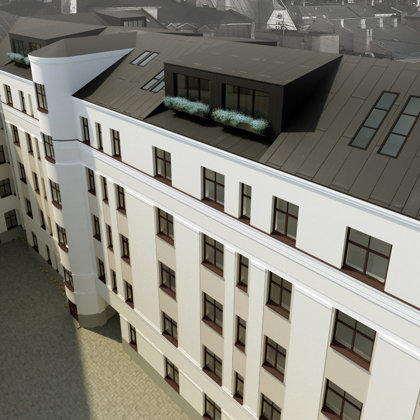 RECONSTRUCTION OF TWO APARTMENT HOUSES Riga, E.B.Upisa street / Project 2015-2018