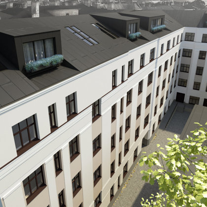 RECONSTRUCTION OF TWO APARTMENT HOUSES Riga, E.B.Upisa street / Project 2015-2018