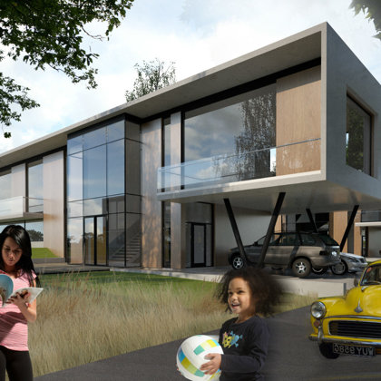 Exclusive building of private houses. Marupes region, Marupe / Project proposal 2014