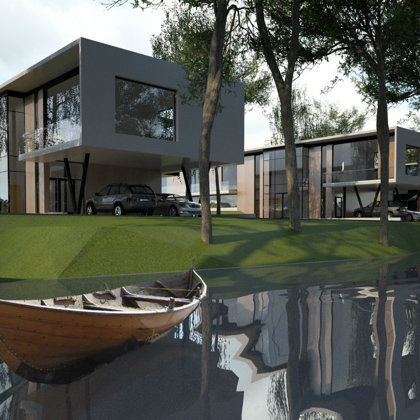 Exclusive building of private houses. Marupes region, Marupe / Project proposal 2014