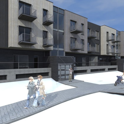 RESIDENTIAL HOUSE / Riga, Vecaku prospekts / Project proposal 2010