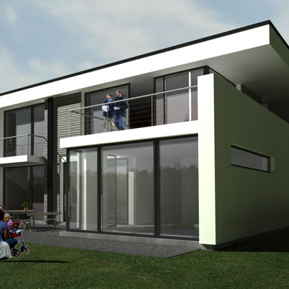 COMPLEX OF TWIN BUILDINGS AND PRIVATE HOUSES / Riga, Jaunciema gatve / 2006/01