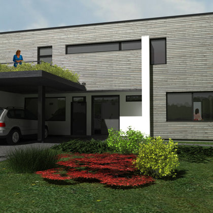 COMPLEX OF TWIN BUILDINGS AND PRIVATE HOUSES / Riga, Jaunciema gatve / 2006/01