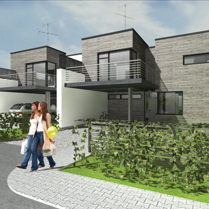 COMPLEX OF TWIN BUILDINGS AND PRIVATE HOUSES / Riga, Jaunciema gatve / 2006/01