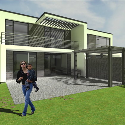 COMPLEX OF TWIN BUILDINGS AND PRIVATE HOUSES / Riga, Jaunciema gatve / 2006/01