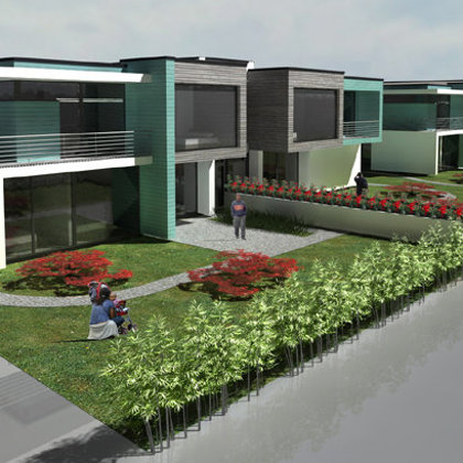 COMPLEX OF TWO FAMILY TWIN BUILDINGS / Riga, Pludmales street / 2006/04