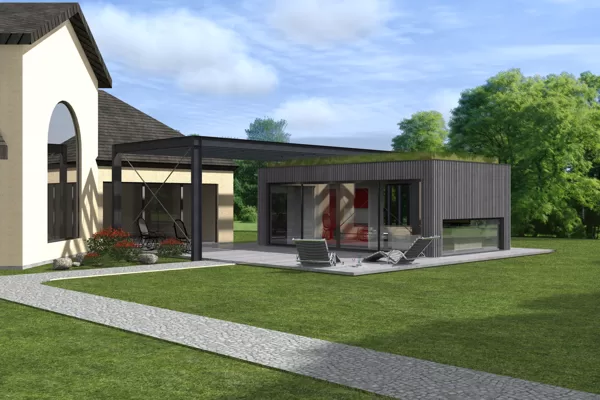 ATPŪTAS MĀJA Ainavas iela, Garkalnes novads / Skiču priekšlikums / 2015.gads / 115m2