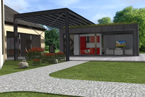 ATPŪTAS MĀJA Ainavas iela, Garkalnes novads / Skiču priekšlikums / 2015.gads / 115m2