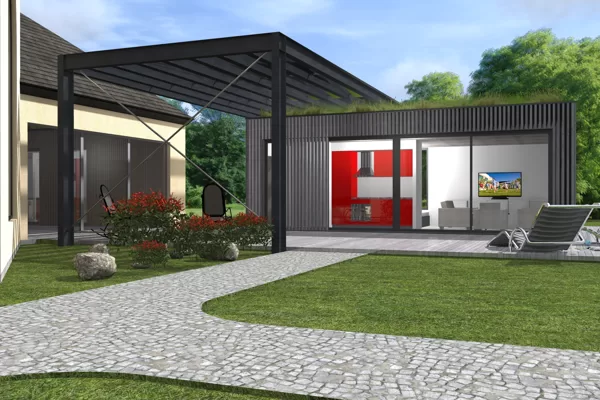 ATPŪTAS MĀJA Ainavas iela, Garkalnes novads / Skiču priekšlikums / 2015.gads / 115m2