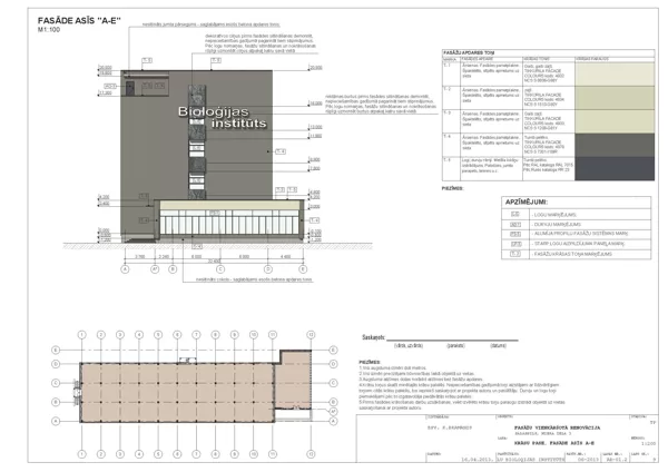 BIOLOĢIJAS INSTITŪTA FASĀŽU RENOVĀCIJA Salaspils, Miera iela 3 2013.gads