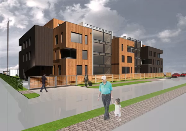 DAUDZDZĪVOKĻU DZĪVOJAMO MĀJU APBŪVE. Jūrmala, Muižas iela 11 / Skiču projekts. SP 2008/05