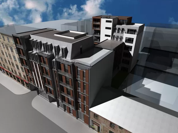 BIROJU UN DAUDZDZĪVOKĻU DZĪVOJAMĀ ĒKA Rīga, Pērnavas iela 13 / Tehniskas projekts 2008.g.