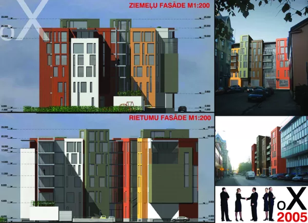DAUDZDZĪVOKĻU DZĪVOJAMĀS ĒKAS APBŪVES PRIEKŠLIKUMS / Rīga, E.Birznieka Upīša ielā 2005/11