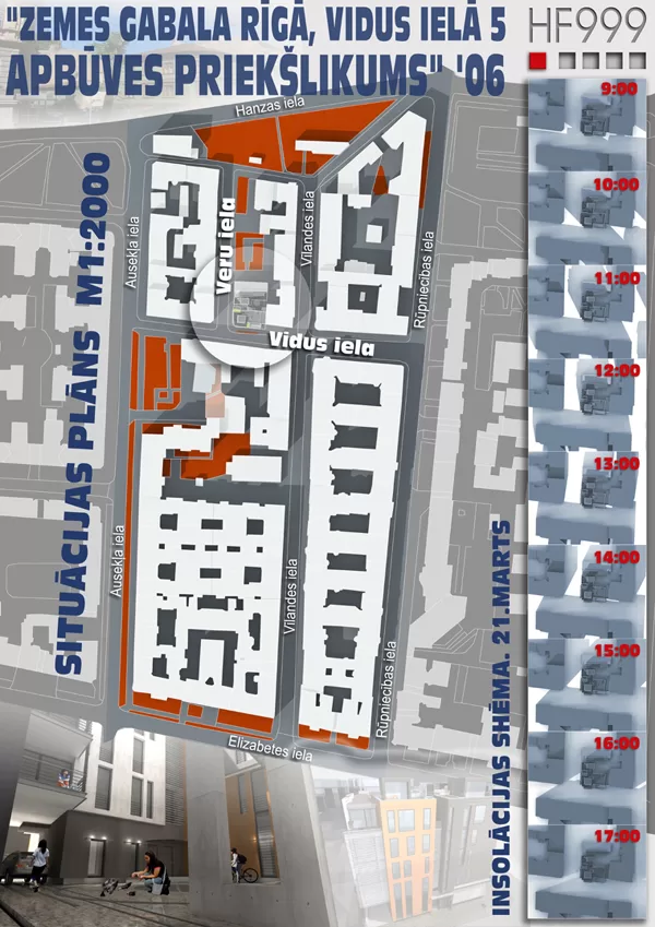 DAUDZDZĪVOKĻU DZĪVOJAMĀS ĒKAS APBŪVES PRIEKŠLIKUMS / Rīga, Vidus ielā 5 / 2006/02