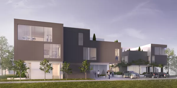MAZSTĀVU DAUDZDZĪVOKĻU DZĪVOJAMĀS ĒKAS PRIEKŠLIKUMS / Rīga, Ķīpsala / Skiču projekts 2018
