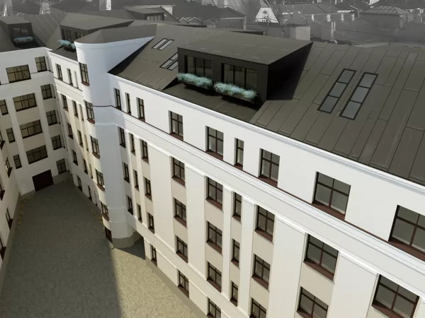 RECONSTRUCTION OF TWO APARTMENT HOUSES Riga, E.B.Upisa street / Project 2015-2018