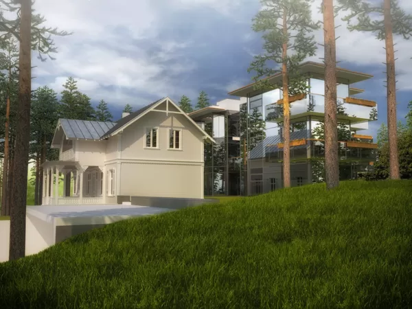 RECONSTRUCTION OF LIVING HOUSE. RECREATIONAL BUILDING / Jurmala, Cerinu street / 2012/10