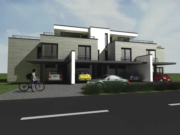 COMPLEX OF TWIN BUILDINGS AND PRIVATE HOUSES / Riga, Jaunciema gatve / 2006/01