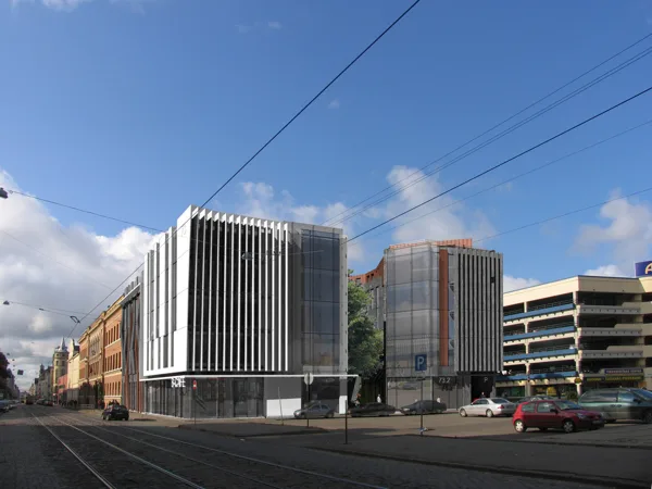 COMPETITION. RESIDENTIAL AND OFFICE BUILDING / Riga, Kr. Barona street 73 / 2008/03