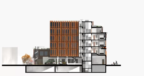 COMPETITION. RESIDENTIAL BUILDING / Riga, Gertrudes street 85 / 2007/01