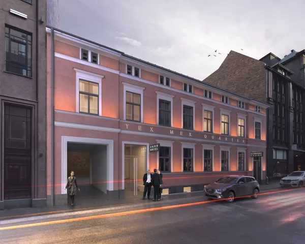 BIROJU ĒKAS PĀRBŪVE PAR VIESNĪCU / Rīga, Dzirnavu iela 59 / Projekts 2019-2020