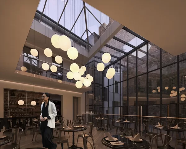 BIROJU ĒKAS PĀRBŪVE PAR VIESNĪCU / Rīga, Dzirnavu iela 59 / Projekts 2019-2020