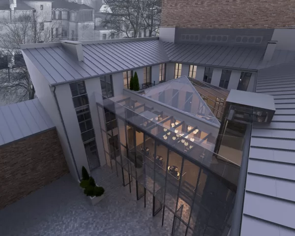 BIROJU ĒKAS PĀRBŪVE PAR VIESNĪCU / Rīga, Dzirnavu iela 59 / Projekts 2019-2020