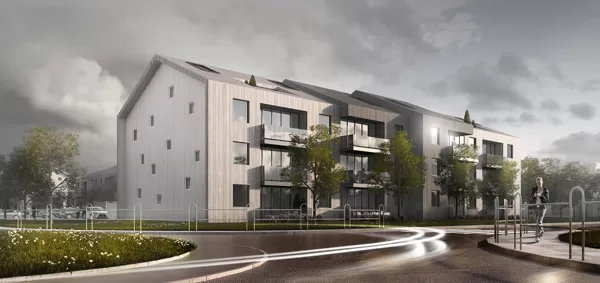 COMPLEX OF RESIDENTAL HOUSES / Marupe, Gaujas street 5a,b,c / Competition 2019