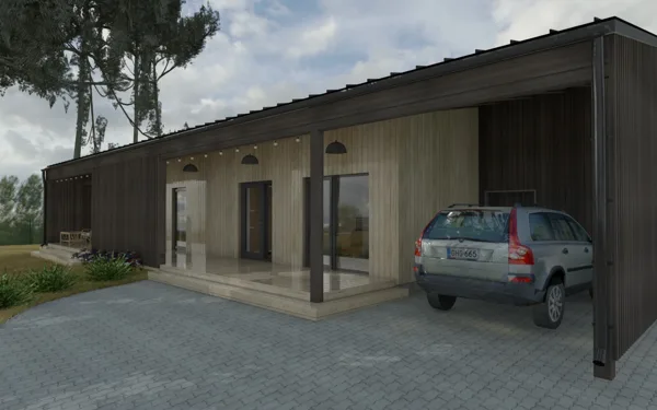 EKO KOKA KARKASA DZĪVOJAMĀ ĒKA / Rīga / Projekts 2021