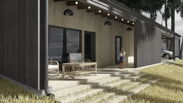 EKO KOKA KARKASA DZĪVOJAMĀ ĒKA / Rīga / Projekts 2021