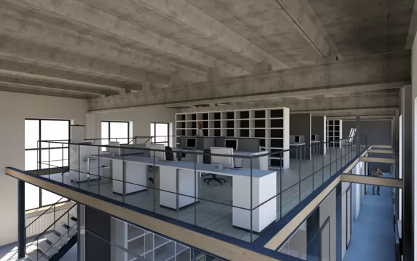 AKTU ZĀLES PĀRBŪVE PAR 2.ST. BIROJU TELPĀM / Rīga, K.Ulmaņa gatve 1 / Projekts 2022